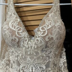 Stella York Champagne Lace Bridal Gown